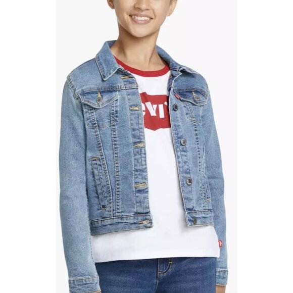 Girl's Levi's Stretch Trucker Jacket NWT - Picture 1 of 12